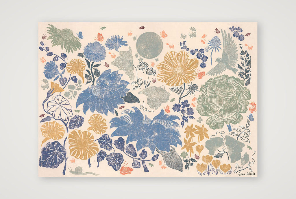 Garden Tapestry in Summer — A3 (42×30cm, 17×12") Print only