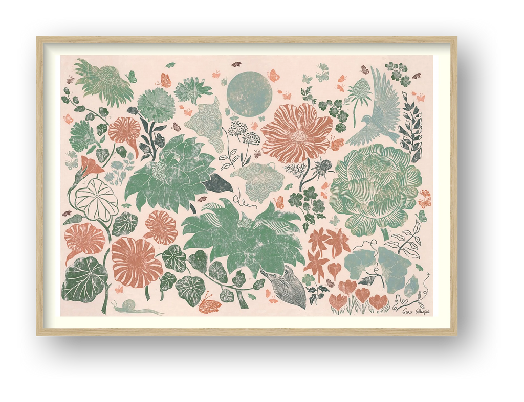 Garden Tapestry in Spring — framed