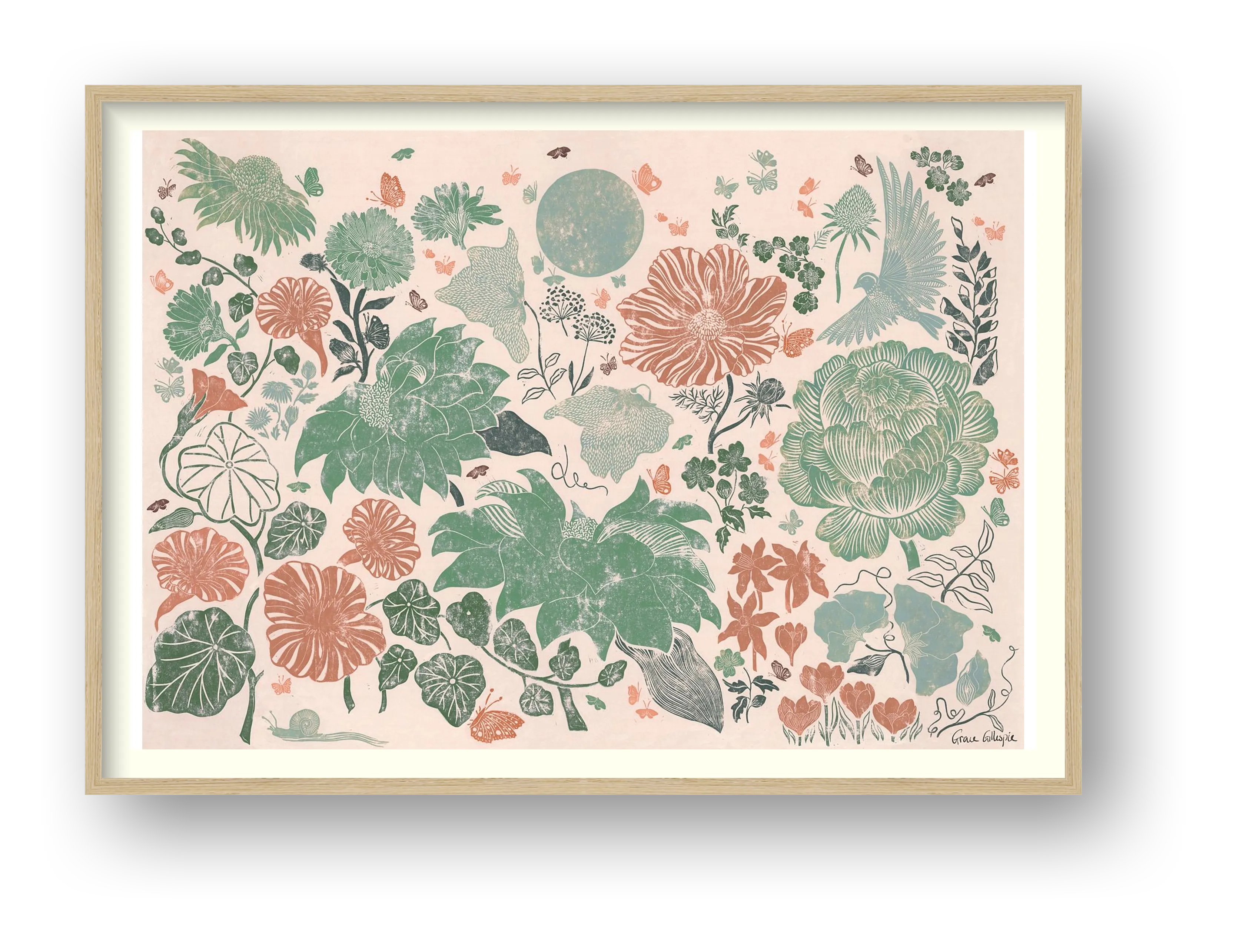 Garden Tapestry in Spring — framed