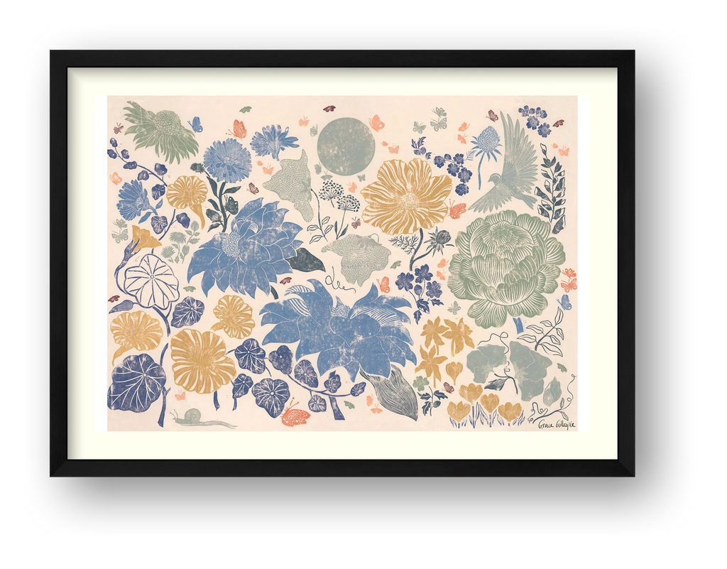 Garden Tapestry in Summer — framed