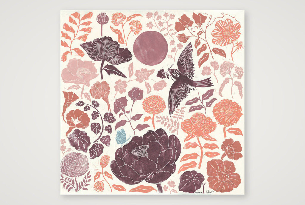 The Summer Garden — 30×30cm, 12×12" Print only