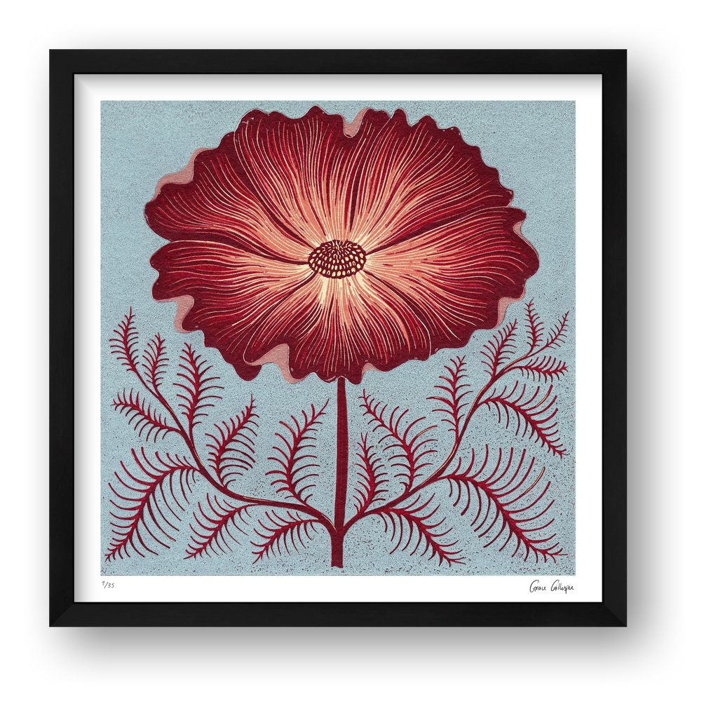 Cosmos Reduction — framed (Black)